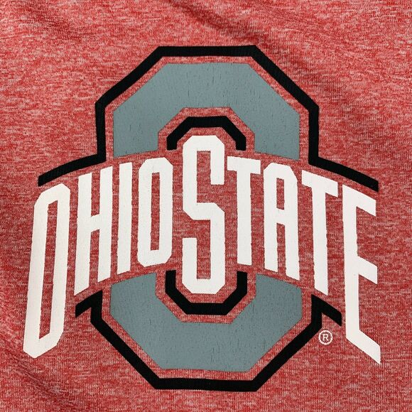 Ohio State Buckeyes T Shirt Mens Size L Red Short Sleeve Moisture Wicking Fabric - Picture 8 of 10
